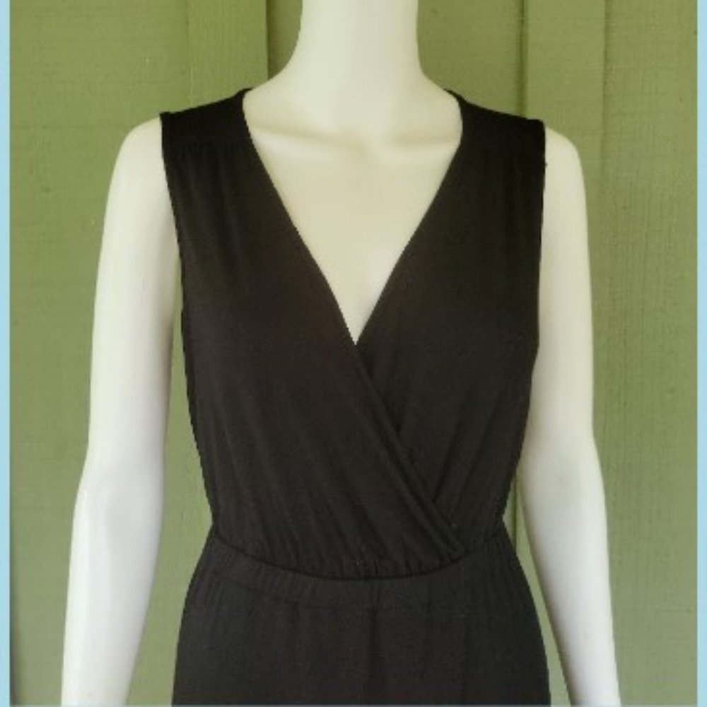 BOSTON PROPER Black Red Pink Jersey Dress XS - Picture 2 of 4